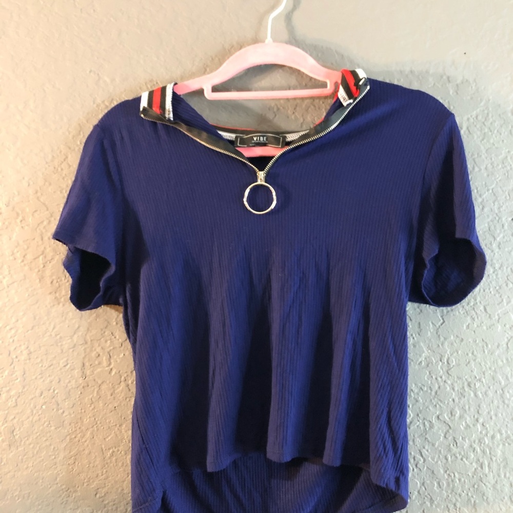 blue shirt